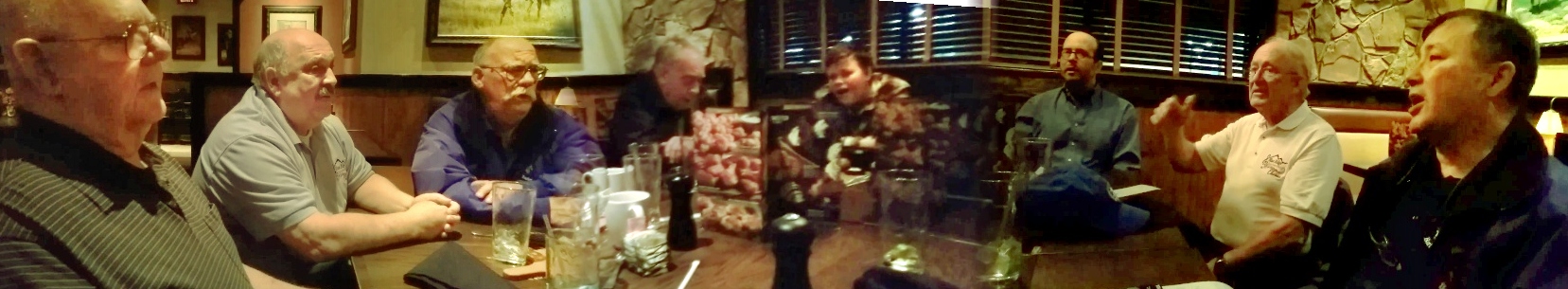 LonghornTable2 Part of the chorus singingin around a table at Longhorn Steakhouse.