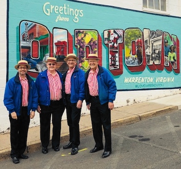 MintCond_8892 Mint Condition beside the Old Town mural in Warrenton.